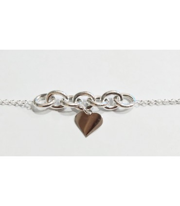 PULSERA ARGOLLAS CORAZON