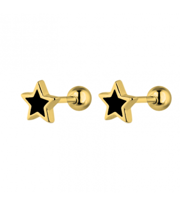 PENDIENTE STAR BLACK & WHITE