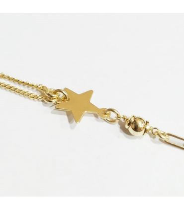 PULSERA STAR DOBLE CADENA