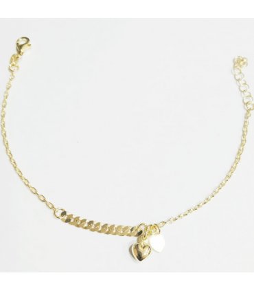 PULSERA DOBLE CADENA CORAZON
