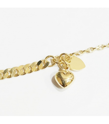 PULSERA DOBLE CADENA CORAZON