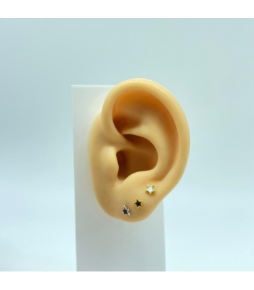 PENDIENTE STAR BLACK & WHITE