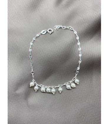 PULSERA ESLABONES PERLITAS