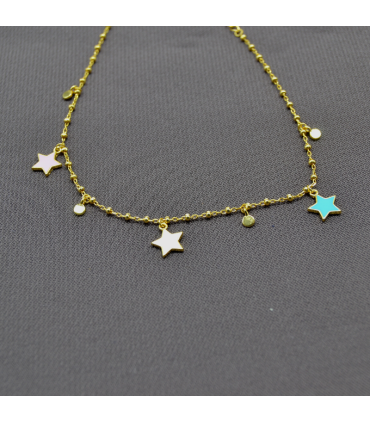 TOBILLERA ESTRELLAS ESMALTE